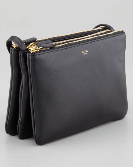 celine trio small black|Celine tie trio pouches.